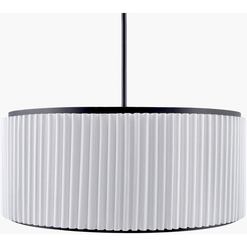 Lustre Oshae, H 67,5 po x l 24,75 po x P 24,75 po, Noir mat