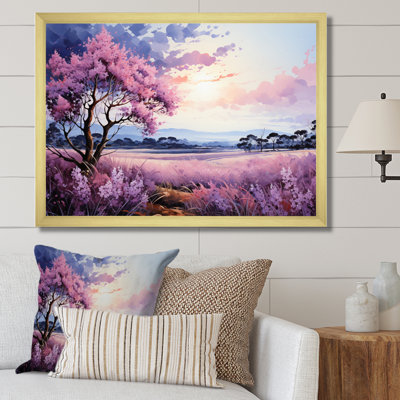 " Lilacs Field Pointillism Dot II "
