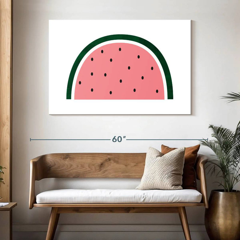 Yarlin tranche de melon d'eau I, H 32 po x l 48 po