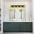 5-light Vintage Vanity Light With Tulip Green Glass Shades - Bathroom Armed Wall Sconce For Bedroom, Kitchen, Living Room & Washroom-1817673373-1817673362-1817673360