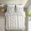 Ensemble de housse de couette en jacquard de coton double / grand 3 pièces-130769996