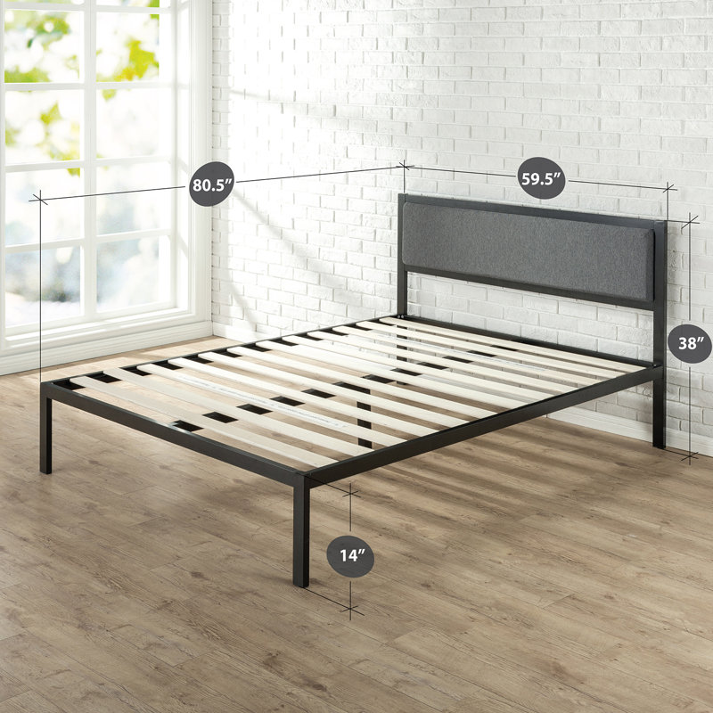 38" Steel Bed Frame, Queen
