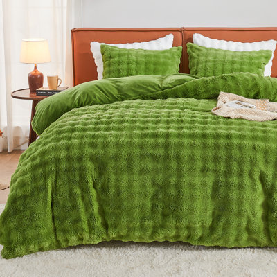 Ensemble de literie à poil long EMME Luxury Elegant Shaggy Bubble