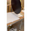Miroir rond brossé 28 po