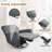 Upholstered Manual Swivel Rocker Recliner Chair-1246545170