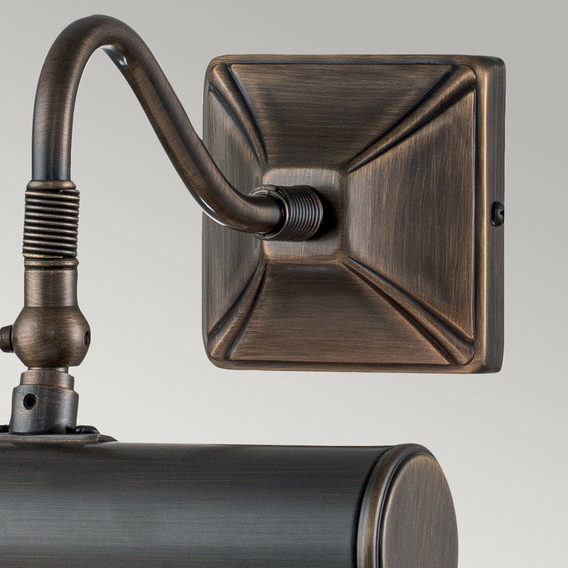 Leo 1 Light Picture Light, Dark Bronze, 5.5" H x 7.5" W x 8" D