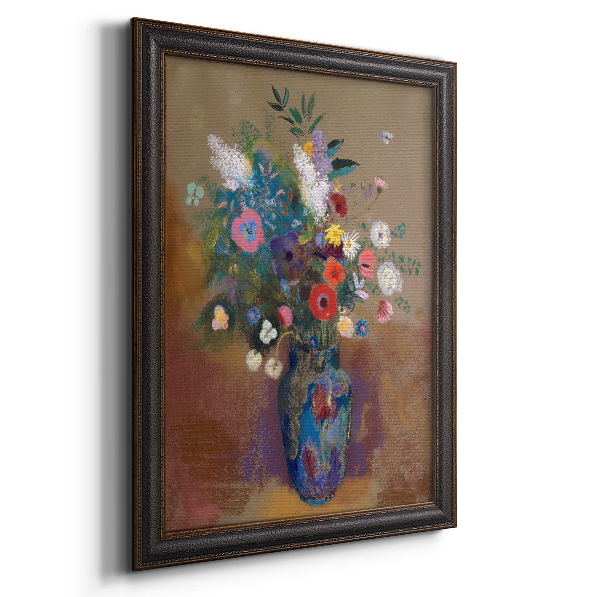 Winston Porter Bouquet of Flowers - Picture Frame Print on Canvas | Wayfair