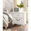 Table de chevet classique blanche pour chambre à coucher, 5 tiroirs, meuble de chambre élégant, tiroirs fonctionnels