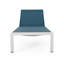 Chaise longue réglable en filet avec structure en aluminium et roues mobiles-2986256