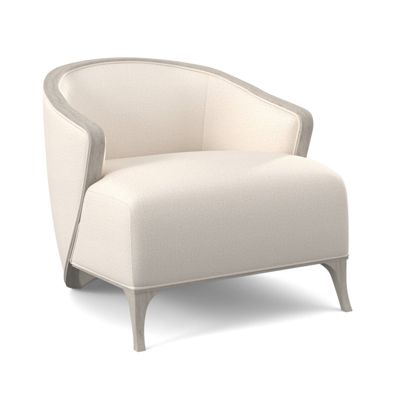 Penegrine Lounge Chair, Bisque, White Caps Fog