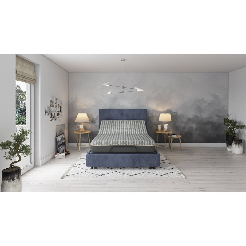 Matelas hybride Copper Lux 12 po avec couche de confort à mémoire de forme et système de ressorts, Lit simple, 12"