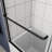 Bathtub Bypass Shower Door, Sliding Door, With 1/4" Tempered Glass And Matted  Black Finish  56"-60"X58"-123210267