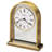 Glam Roman Numeral Acrylic Quartz Movement / Crystal Tabletop Clock in Polished Brass/Clear