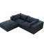 Canapé profond en velours côtelé de 39,8 po à 3 places avec coussin amovible, conception double couche, sans assemblage, pour salon, chambre à coucher, appartement, siège luxueux rembourré de plumes, éponge double confort moelleux, haute