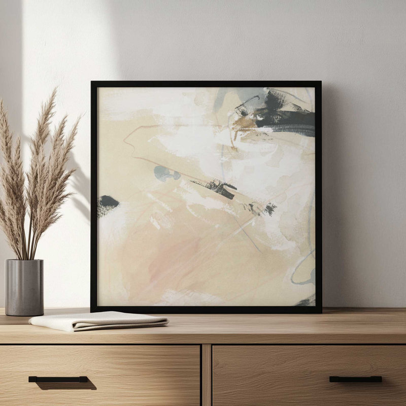 «Logbook II» par June Erica Vess, reproduction d'art, H 30 po x l 30 po, Impression sur cadre ouvert sans papier mat, Blanc