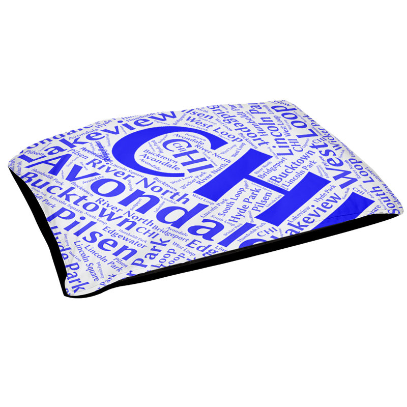 Oreiller rectangulaire designer, Moyen L 40 po x l 30 po, bleu, Milwaukee