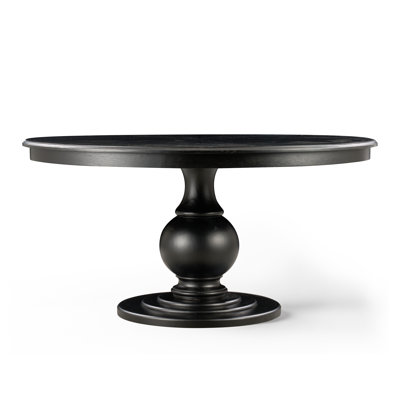 59.8" Round Solid Wood Dining Table