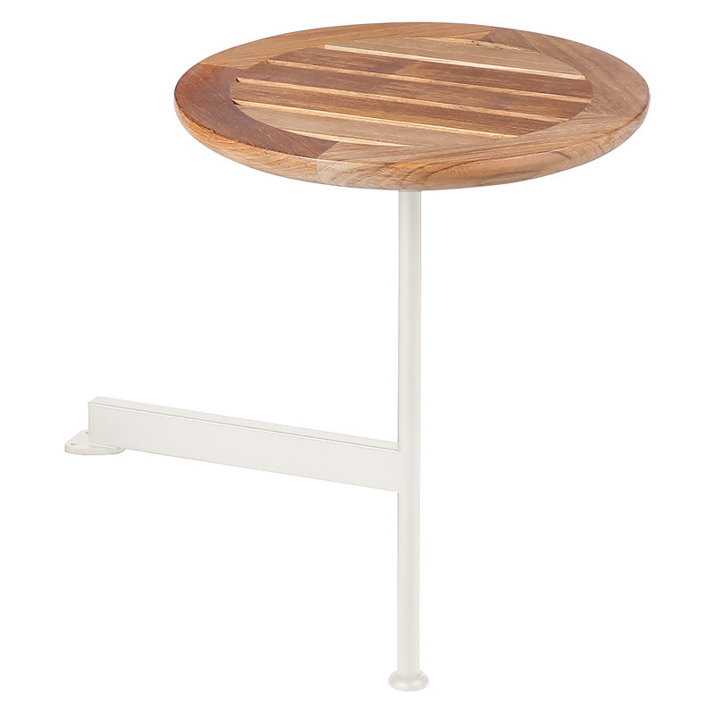 Layout Round Side Table, Arctic White