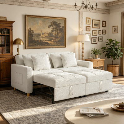 Borchert 2 Seater Fabric Sofa Bed