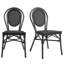 Ensemble de salle à manger de patio pour 4 personnes avec table ronde Abode