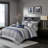 7 Piece Jacquard Comforter Set Navy
