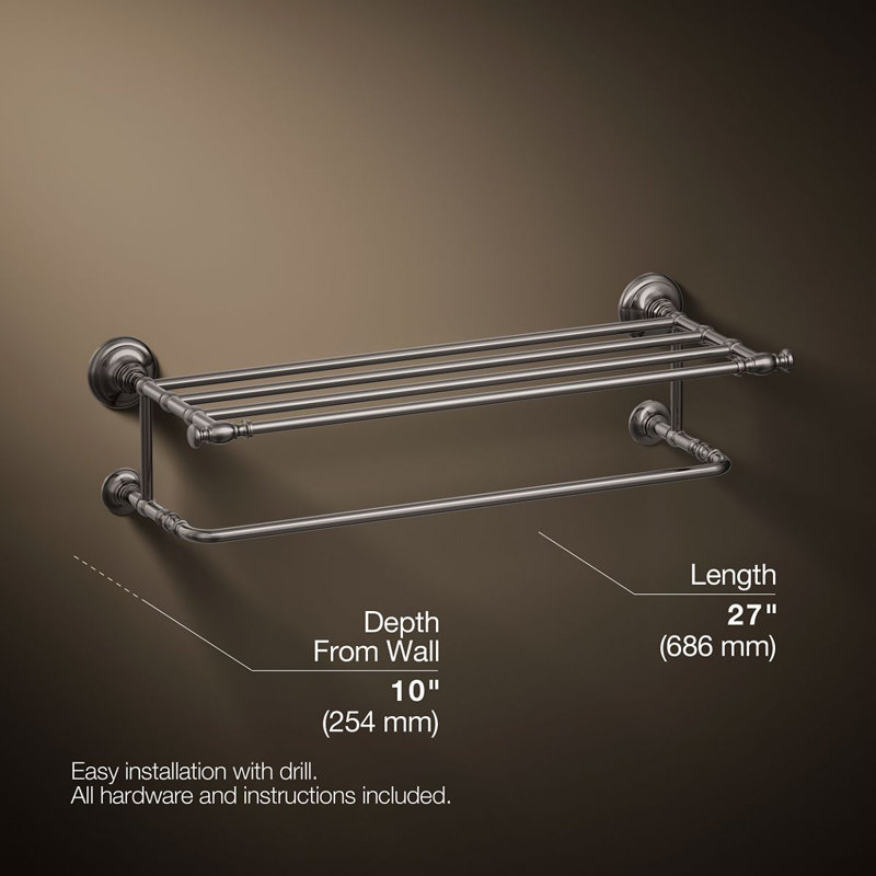 Artifacts Hotelier Wall Shelf, Vibrant Titanium