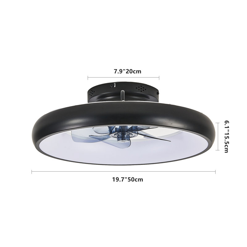 LED Ceiling Fan Light – Dimmable & Adjustable Color Temperature, APP & Remote Control, Modern Smart Ceiling Fan (Silent/6-Speed/Reversible/DC Motor)