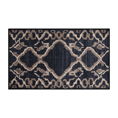 Machine Washable Gray Area Rug