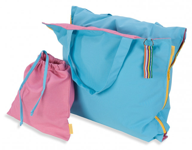 Hhooboz Garden Chair Cushion, Turquoise/Pink