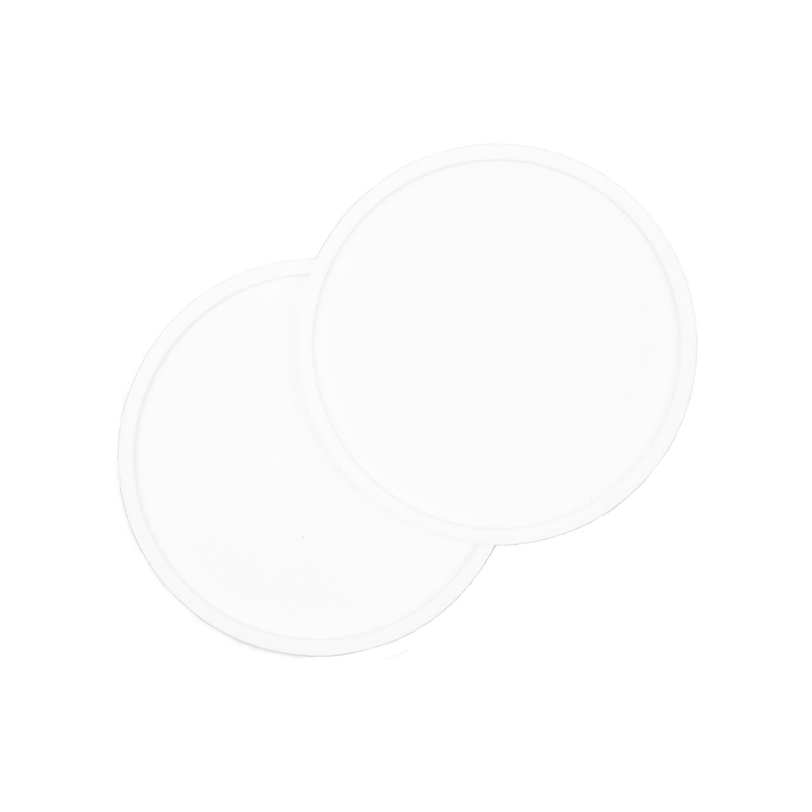 Circle Habit Pet Feeding Mat, Small (6"), White