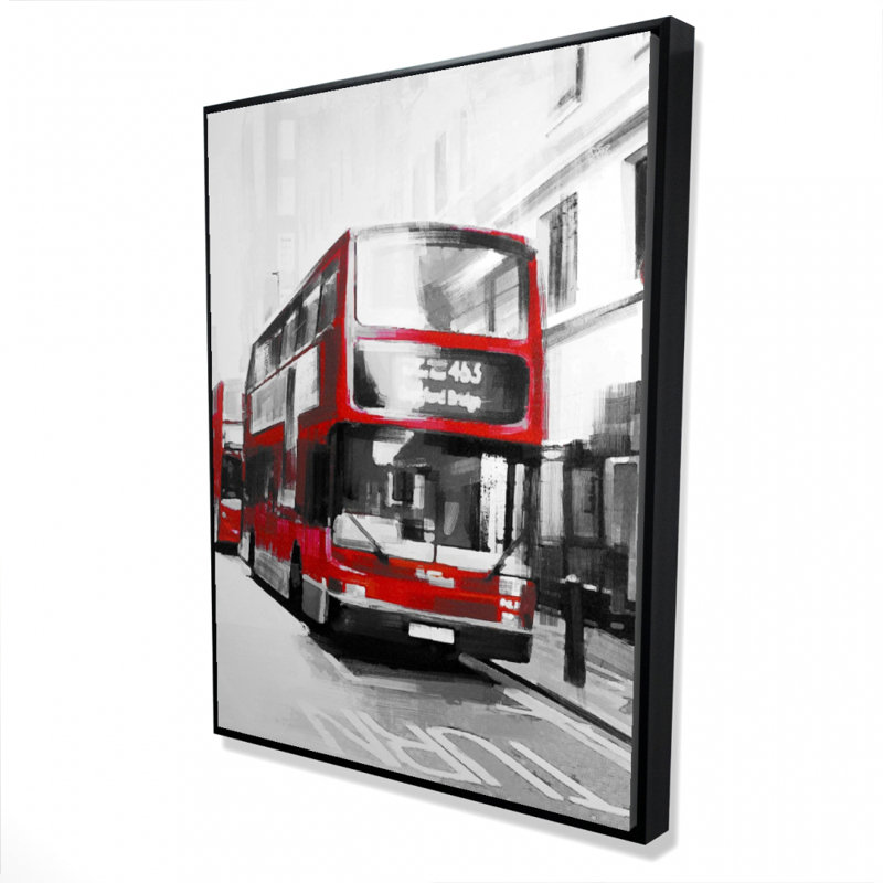 Red Bus Londoner Print On Canvas