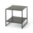 Hilton Dane 20'' Black Frame Side Table