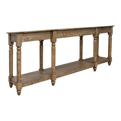 Adomas 94.5'' Solid Wood Console Table