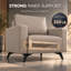 Fauteuil d'appoint en cuir Lapathos-480873143