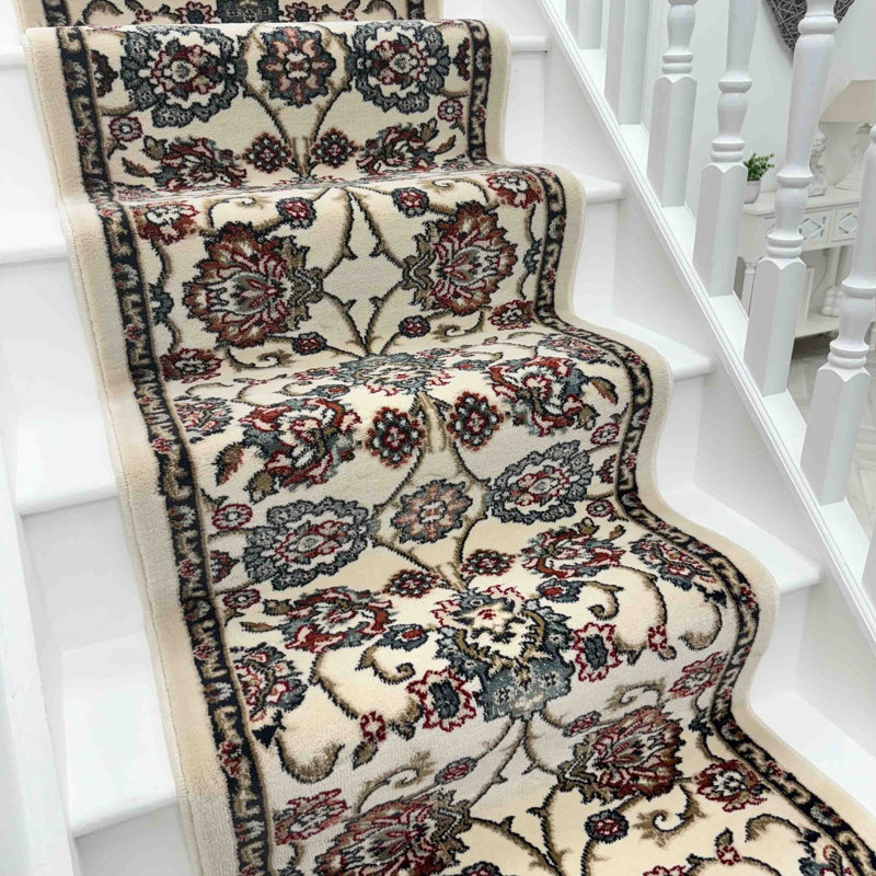 Stair Runner Damask Area Rug, Stair Runner 66 x 660 cm