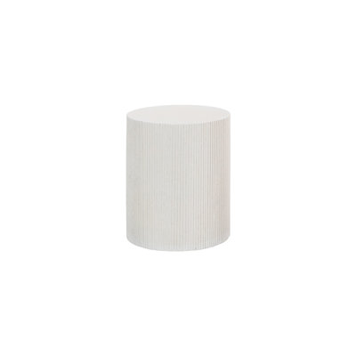 Groovy Side Table, White Stone