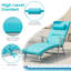 Chaise longue d'extérieur en métal Babers