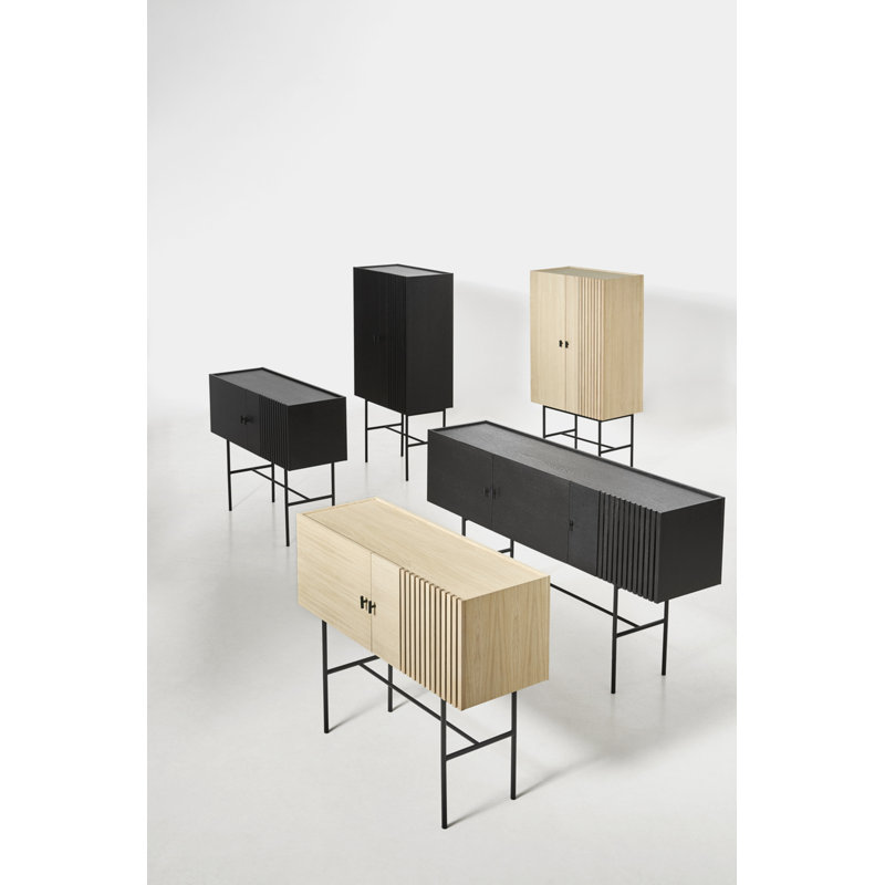Array Highboard (80 Cm), Black