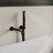 7.87'' Wall Mounted Tub Filler Solid Brass Single Handle Bathroom Faucet with Hand Shower -111109115