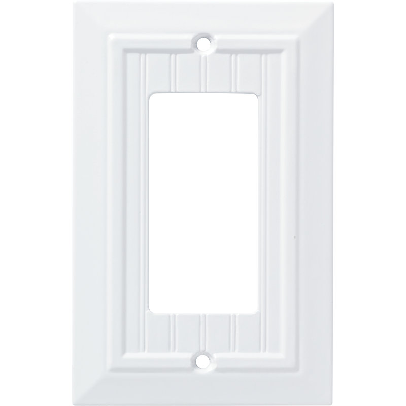 Classic Beadboard 1-Gang Rocker Wall Plate