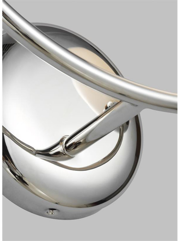 Galassia Two Light Vanity By AERIN, Polished Nickel