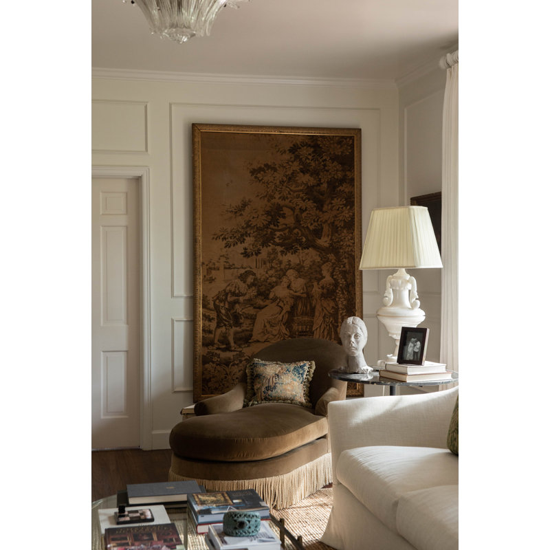 Laf Page Chaise by River and Bord, Tan, Right Hand Facing