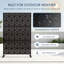 Kozyard Metal Privacy Screen Decorative Outdoor Divider With Stand Panels  (Black Cube)