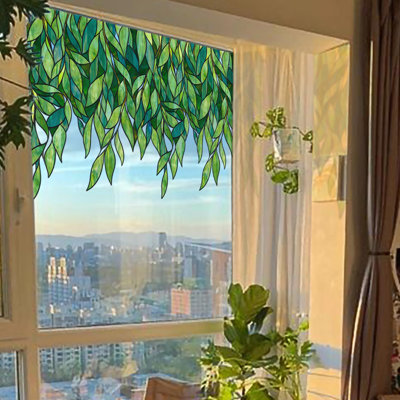 Plants & Flowers Non-Wall Damaging Window Sticker