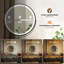Corner Dressing Table with 360° Rotating Mirror-937773653