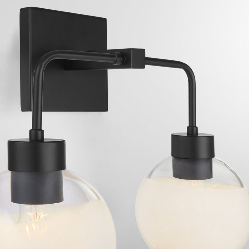 Éclairage pour meuble-lavabo 2 lumières Birdena, Matte Black