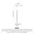 Italian Minimalist Hardware, Glass and Marble Floor Lamp