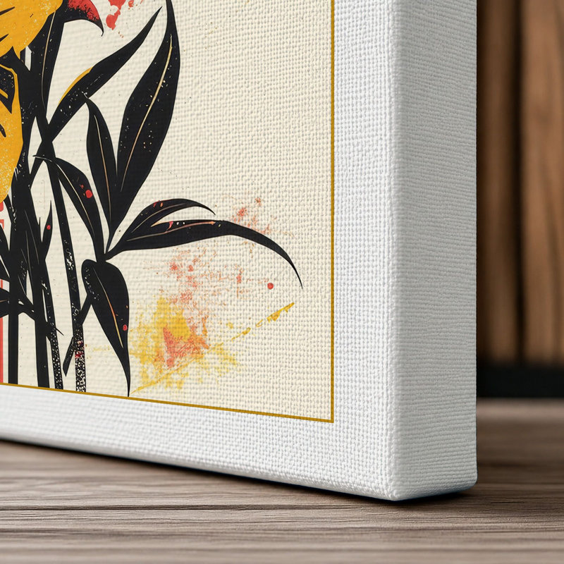 Vibrant Dahlia Study Botanical - Wrapped Canvas, 24x16 - 61.0 x 40.6 cm, White Border