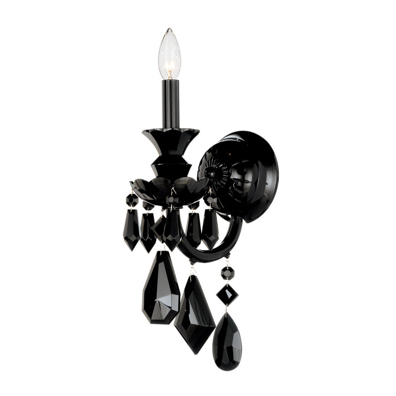 Hamilton 1 - Light Candle Wall Light, Black / Jet Black