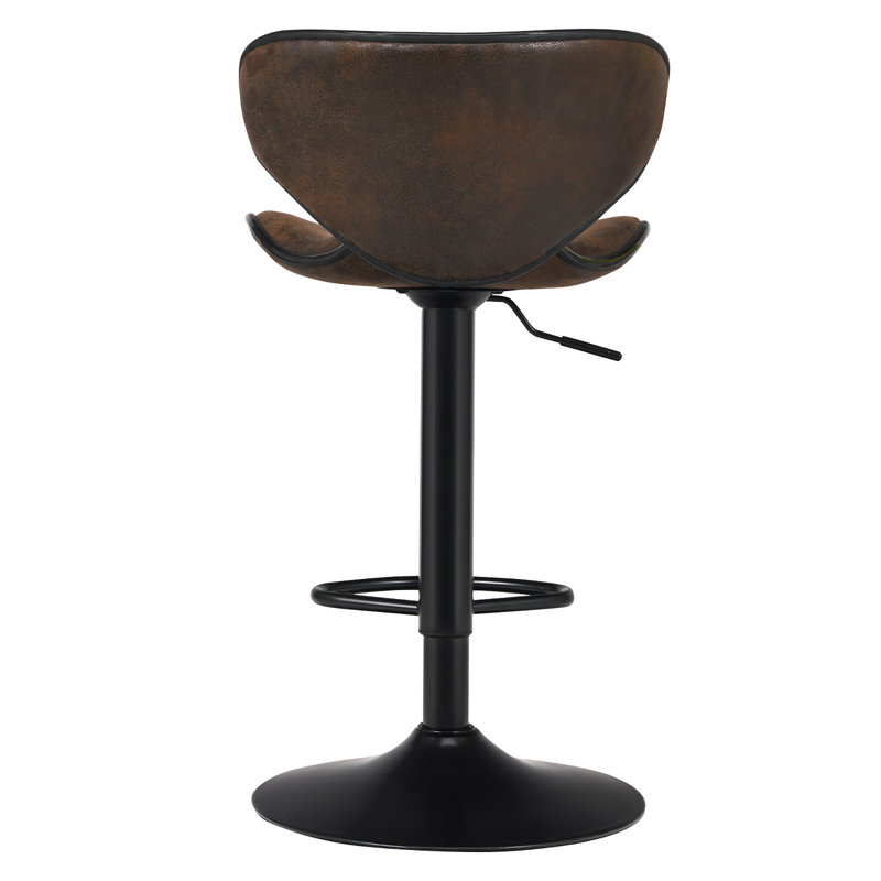 Costway Swivel Upholstered Adjustable Height Counter Stool with Metal Frame, 4